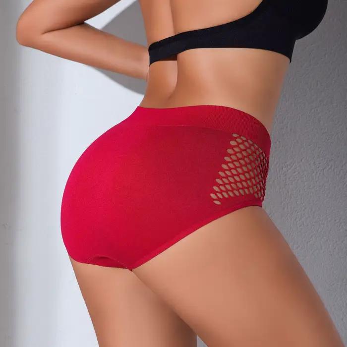 EUR taille femmes culottes évider slips Sexy couleur unie