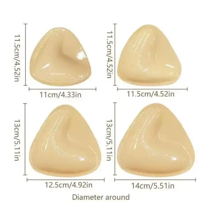 1 paire de soutien-gorge auto-adhésif solide Double face collant Push Up