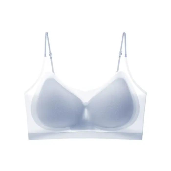 Soutien-gorge sans fil en soie glacée fine style coréen