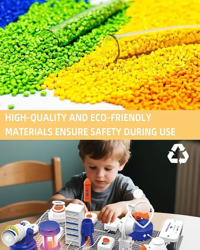 Kits scientifiques STEM pour enfants, Kit d'exploration électronique, 66 pièces de circuits de bricolage, plus de 1200 projets, jouet éducatif STEM Gif