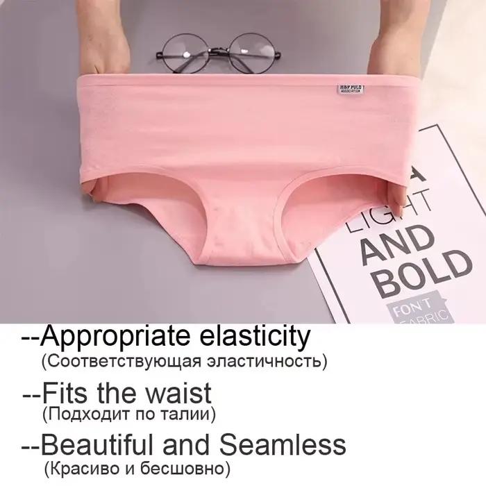 7 pièces femme culottes pour sous-vêtements 100% coton Sexy respirant doux Lingerie