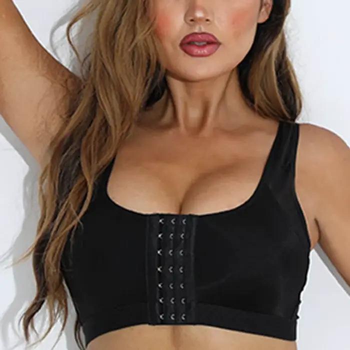 Soutien-gorge à fermeture frontale réglable pour femmes, débardeur à Compression fine, gaine amincissante, anneau Non en acier, sous-vêtements de sport respirants, gilet
