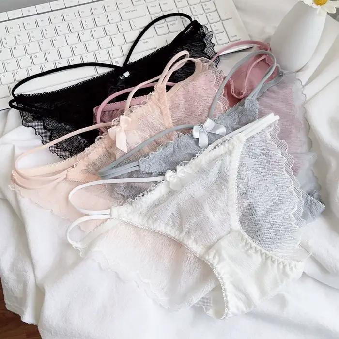 Culotte femme sans couture glace soie sous-vêtements sexy femmes dames slips respirants