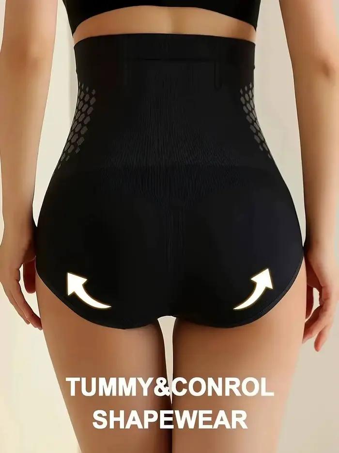 Shorts sculptants 4-en-1 brûle-graisse sans couture taille haute contrôle abdominal rehaussement des fesses antidérapants pour femme