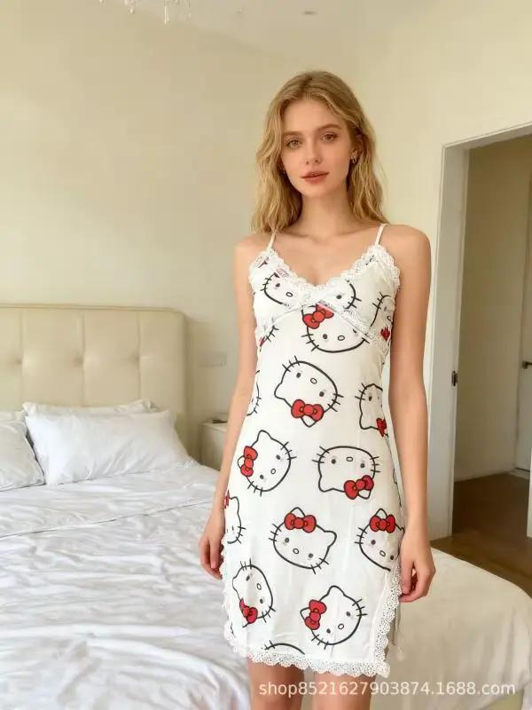 Pyjama Robe de Nuit Hello Kitty Nouveauté – Style Doux