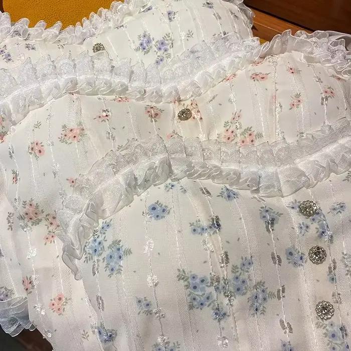 Bretelles de style corset en dentelle française