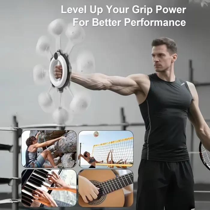 Entraînement des bras pour hommes et femmes, 360 ° Entraîneur d'avant-bras à manivelle, entraîneur de poitrine, épaules et bras, équipement de Fitness pour entraînement musculaire