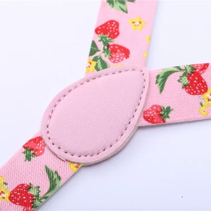 Porte-jarretelles de chemise pour femmes, pour pantalons, bretelles de mariage, galus réglables, élastique, rose fraise