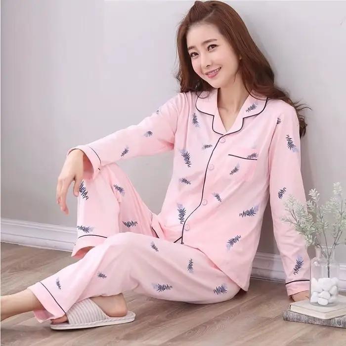 Nouvel ensemble de pyjamas imitation pour femmes