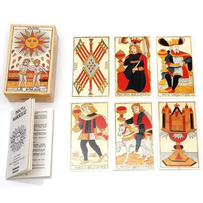 2025 Nouveau Tarot de Marseille de Conver 78 Lames livret français 78 cartes du Tarot de Marseille publié