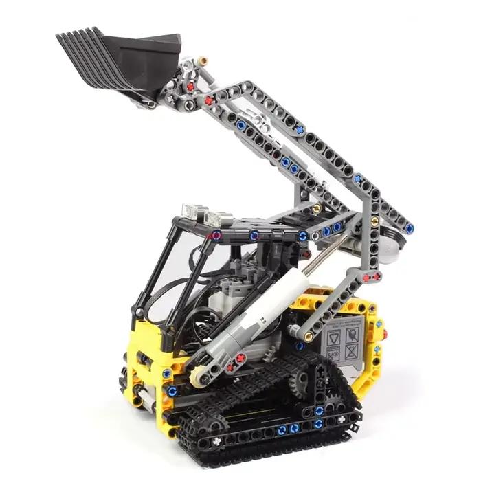 Briques techniques MOC13349 RC, chargeur sur chenilles, voiture, camion, blocs de construction, cadeaux d'anniversaire pour garçons, jouets télécommandés pour enfants, 470 pièces