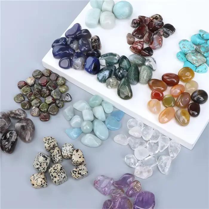 Grand gravier Agates bleues fines, pierres irrégulières, minéraux bruts pour Aquarium, ornement de décoration de la maison