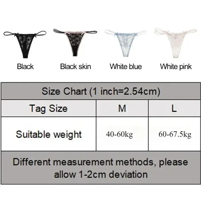 Culottes en dentelle à nœud sexy pour femme