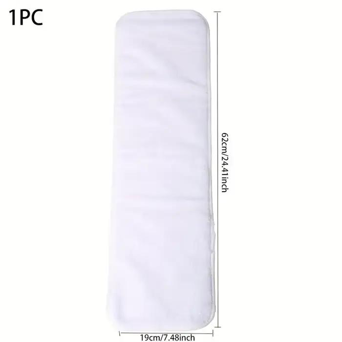 Couche-culotte réutilisable en microcarence lavable pour adulte, coussin d'insertion, doux, respirant, absorbant, 4 pièces
