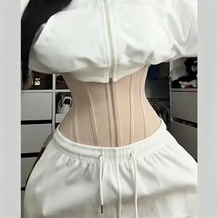 Gaine amincissante ventre plat avec fermeture éclair frontale, style colombien, taille XS, pour un maintien et un effet sculptant optimal