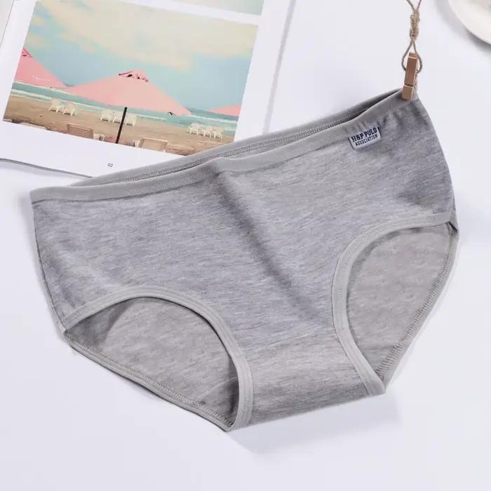 6 pièces respirant couleur bonbon Simple culottes
