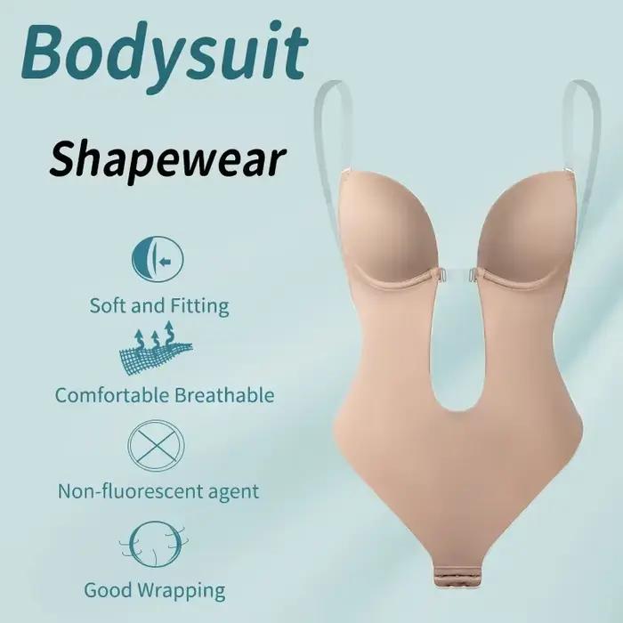 Femmes corps complet Shaper soutien-gorge dos nu Body string Invisible Shapers ventre contrôle Shapewear ceintures gaine sous-vêtements amincissants