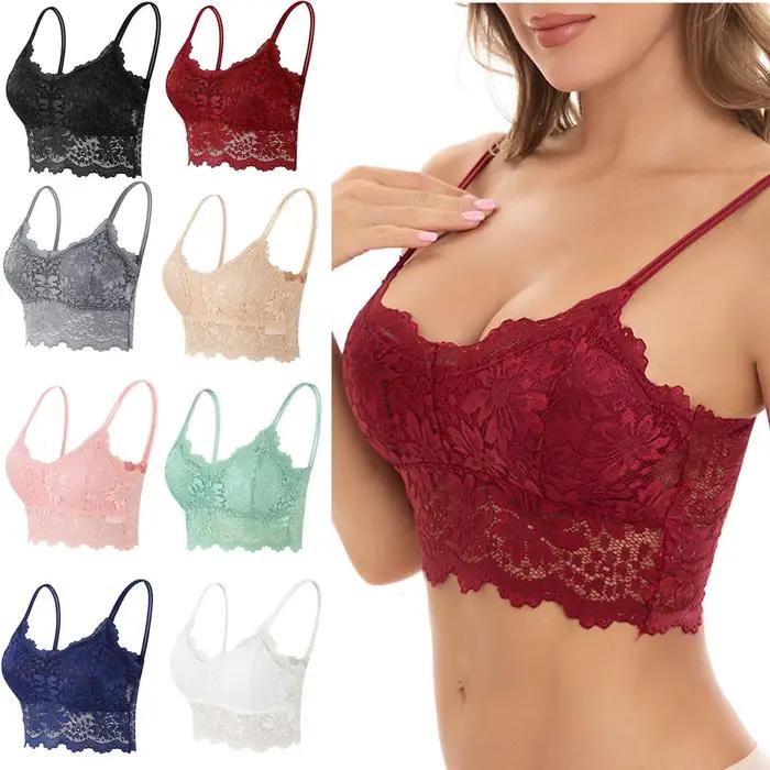 Soutien-gorge Sexy en dentelle florale pour femmes