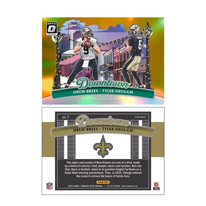 Cartes de collection laser DIY de football américain de la ville, avec Drew Brees, Patrick Mahomes, Bonix, Jalen Hurts – Cadeaux de Noël