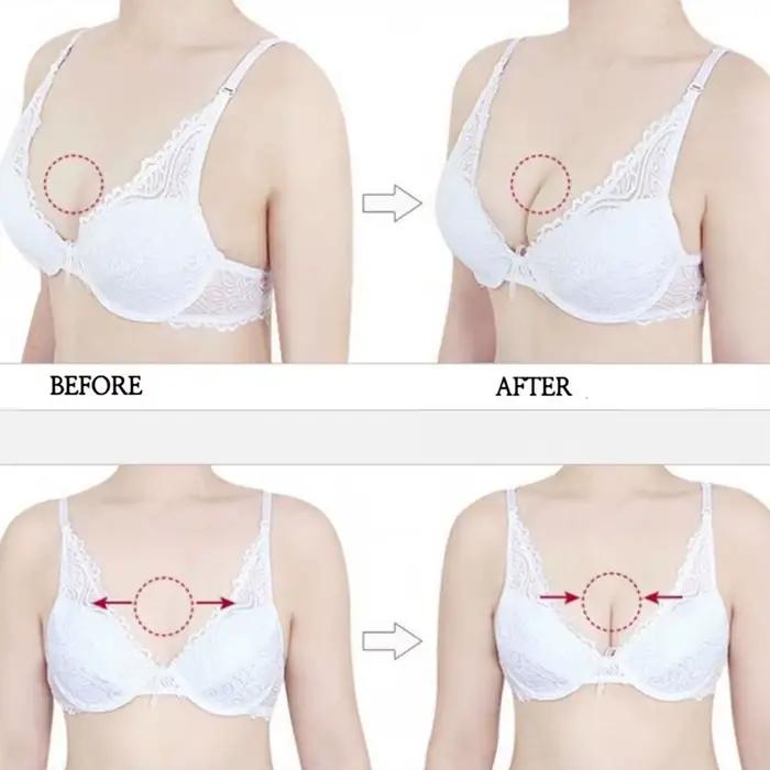Inserts de soutien-gorge en silicone réutilisables, coussinets invisibles en gel pour rehausser la poitrine, rehausseurs de décolleté pour maillots de bain, bikinis et soutiens-gorge