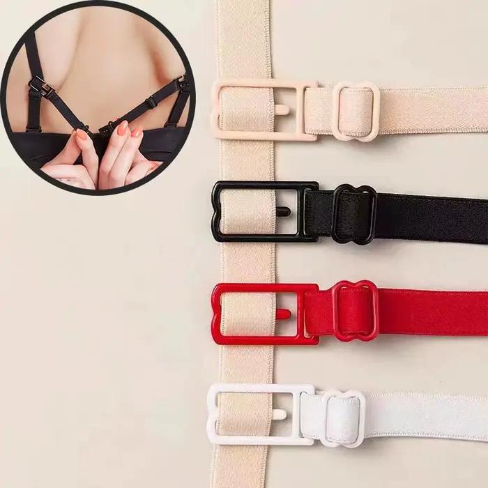 6 pièces Clips de sangle de soutien-gorge élastique réglable antidérapant support de sangle dissimuler les bretelles - dissimuler les bretelles - contrôle du décolleté