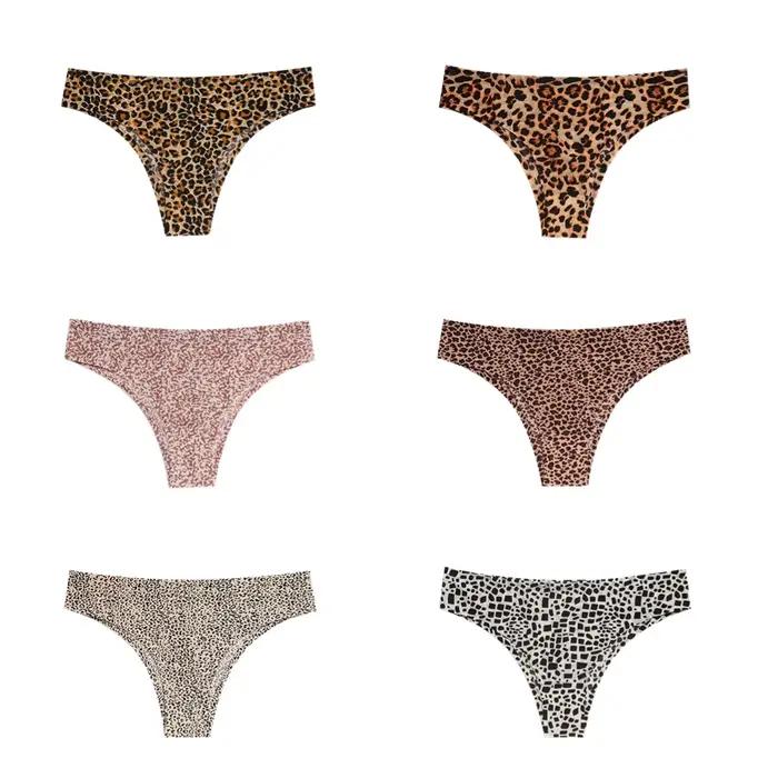 Ice Injong-Culotte brésilienne léopard pour femme