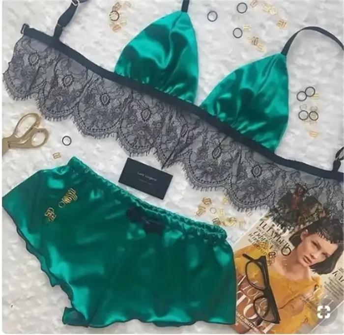 Leechee-Pyjama Sexy en Satin pour Femme