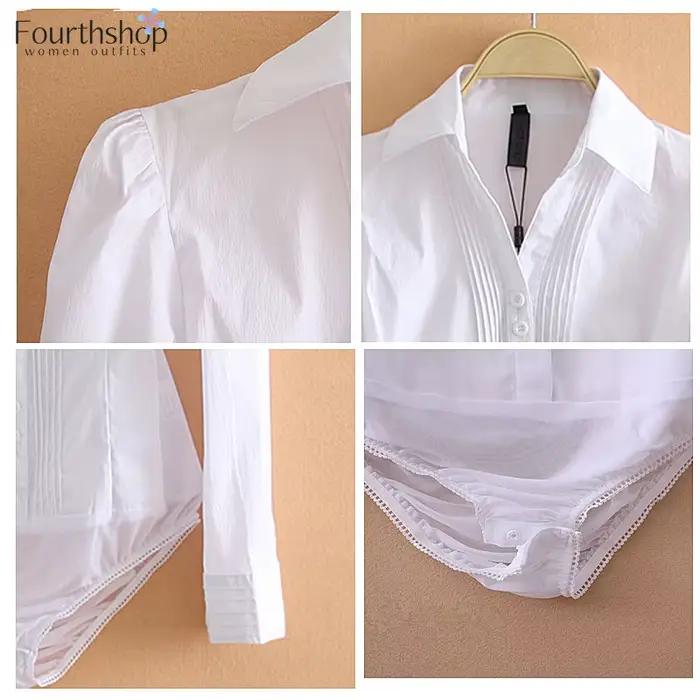 Body femme, Body à manches courtes et col en V pour femme