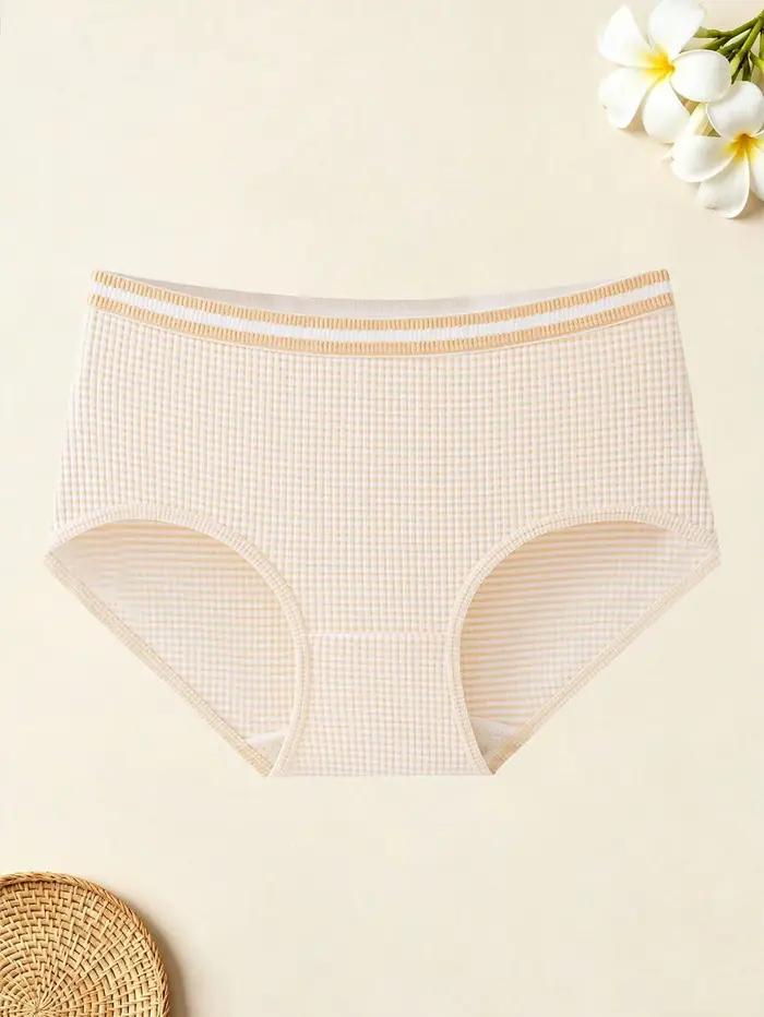 Lot de 4 culottes pour femmes à rayures écossaises