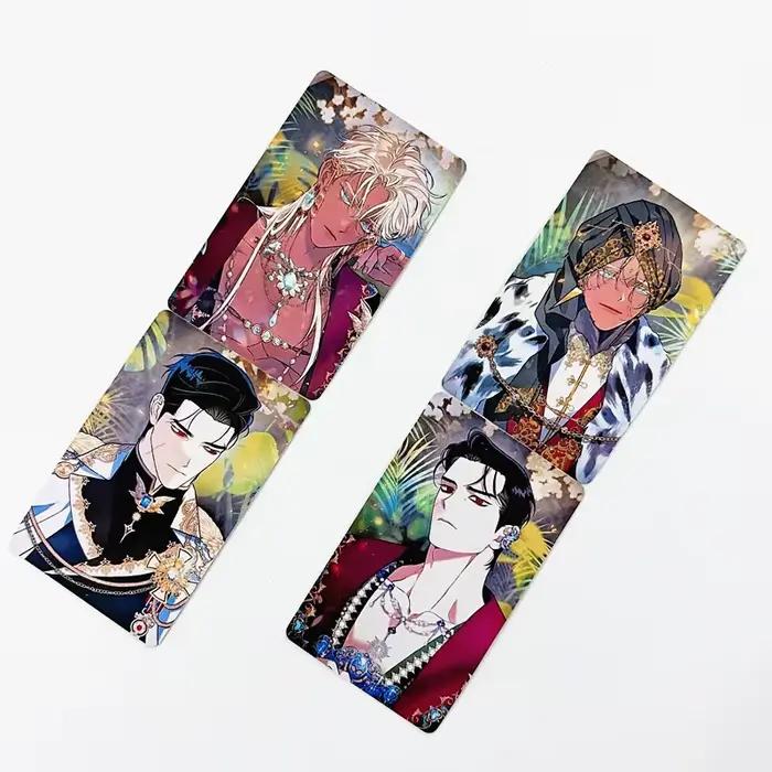 7 cartes photo Manhwa Blossoms of The White Night, personnages royaux, 3 pouces, cartes Lomo HD pour les amateurs de webtoons coréens BL