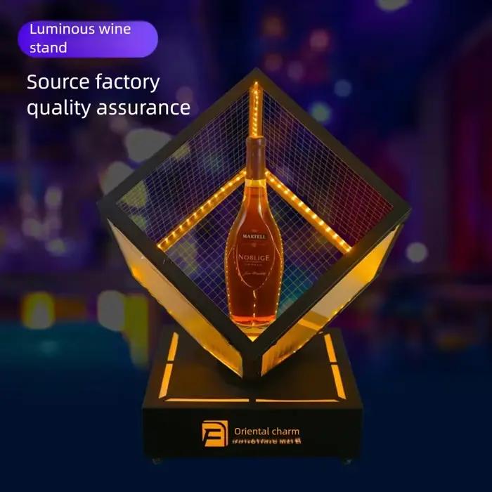Présentoir à vin VIP pour bar et discothèque, présentoir LED pour whisky, vin et champagne, présentoir à vin créatif pour bar et discothèque