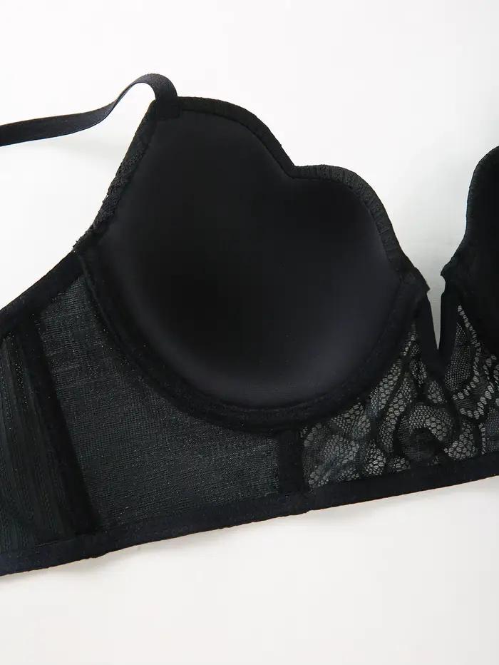 Soutien-gorge sexy en dentelle à décolleté plongeant pour femme