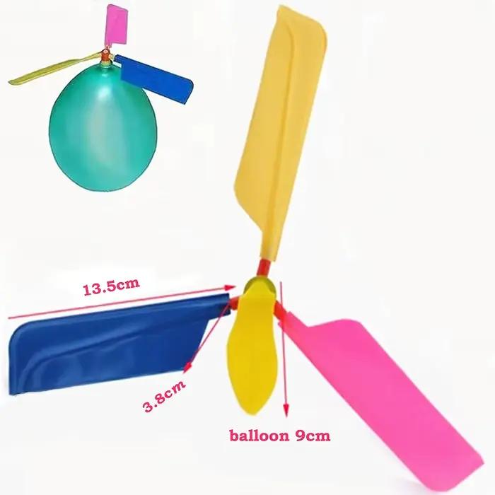 1/10 pièces ballon à Air hélicoptère jouet ballon drôle Ortable hélicoptère extérieur volant enfants fête d'anniversaire jeu pour enfants cadeau