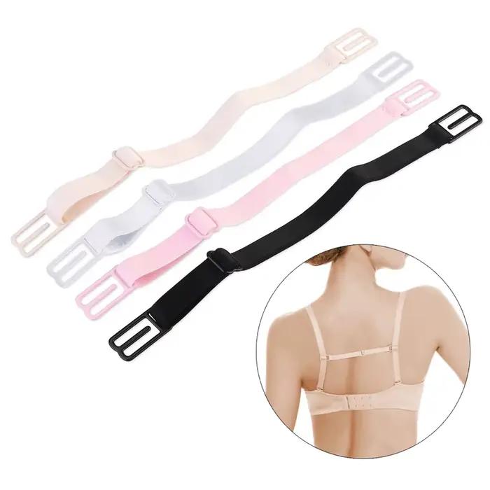 Sangle de soutien-gorge coordonnante pour femme, double support d'épaule, ceinture avec moraillon arrière, bretelles élastiques invisibles, accessoire de soutien-gorge
