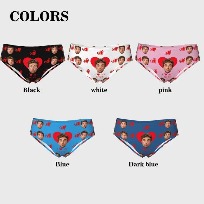 Lingerie personnalisée avec photo du visage pour femmes