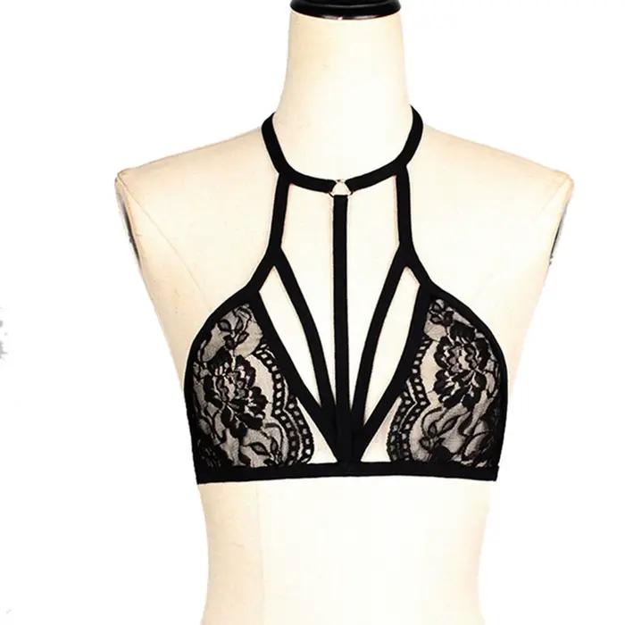 Soutien-gorge sexy à bretelles en dentelle pour femme