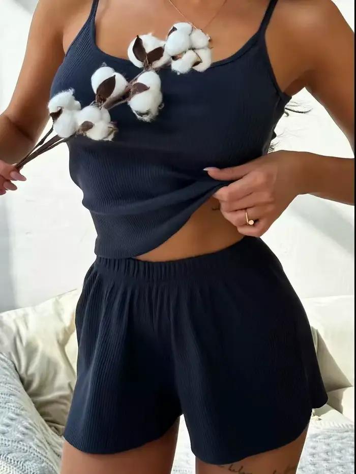 Pyjama pour femmes, ensemble de pyjama sexy en dentelle à col en V