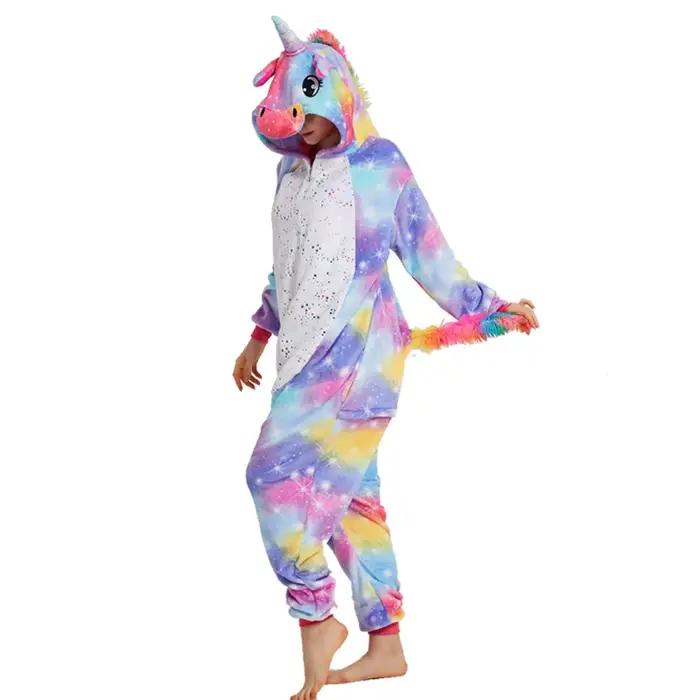 Animal Onesies Kigurumi licorne pyjamas ensemble femmes hiver