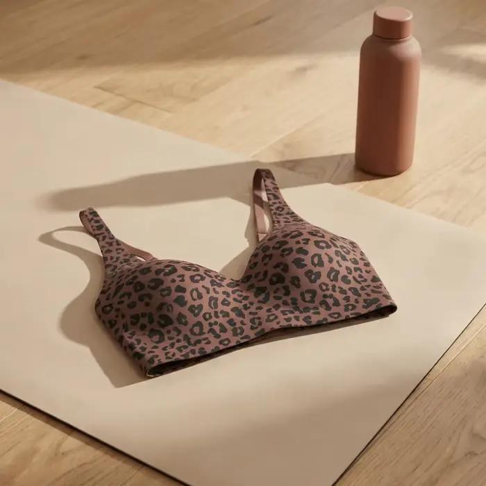 Soutien-gorge léopard sans couture ajusté