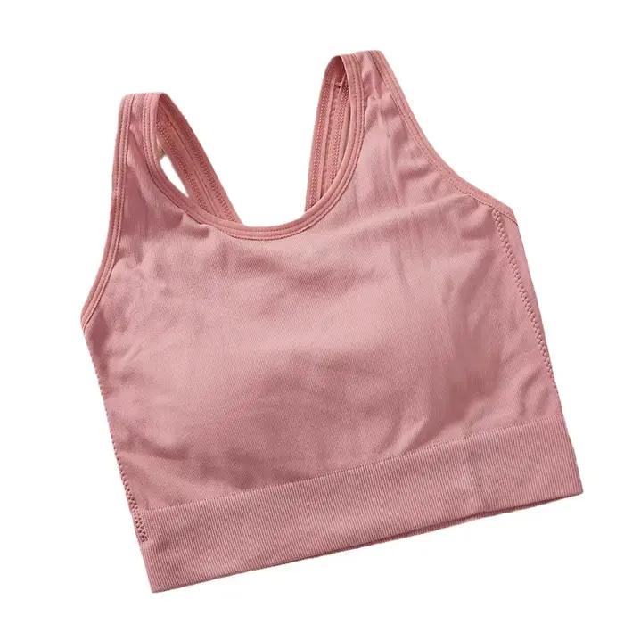 Soutien-gorge intégré dos nu à bretelles croisées