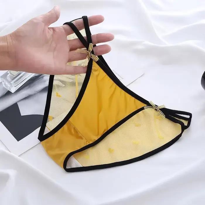 Culotte transparente en maille "Coussins" pour femme