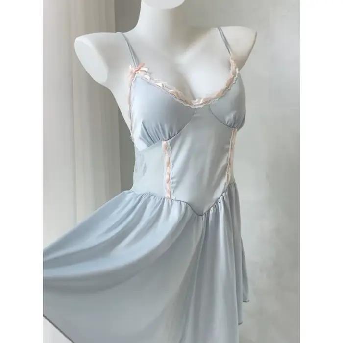 InjCheongsam-Chemise de nuit de femme de chambre vintage pour femmes