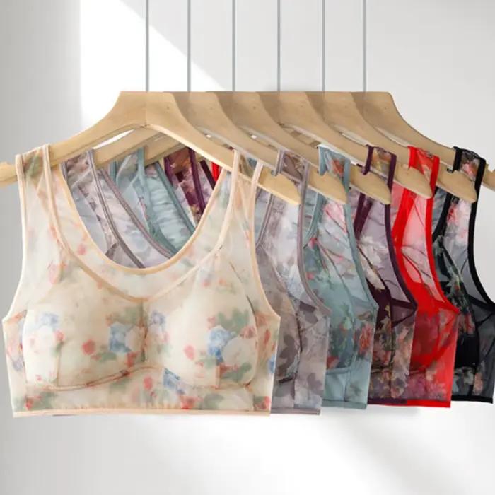 Soutien-gorge imprimé Floral pour femmes d'âge moyen