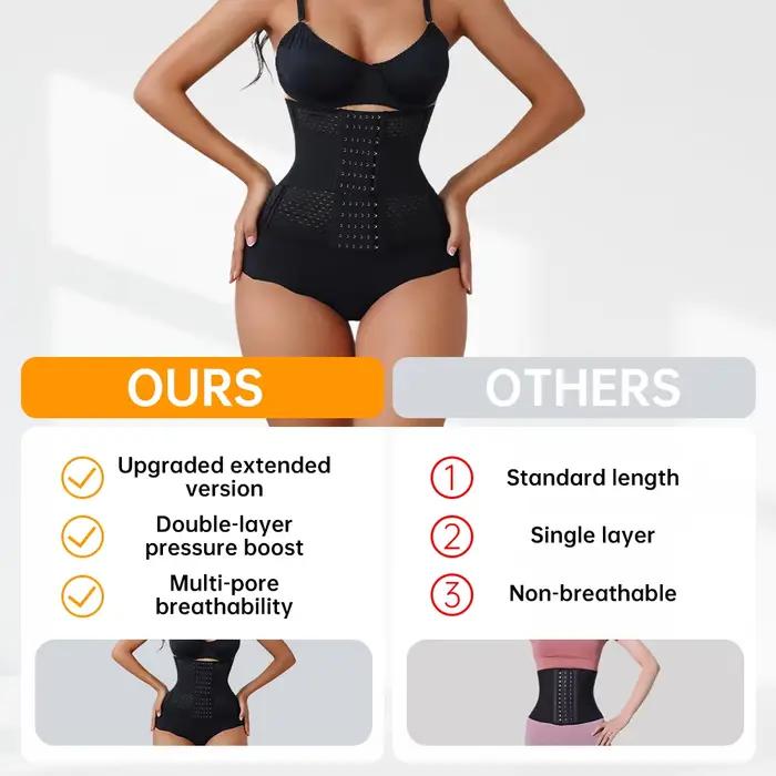 Nouveau Corset Ajustable pour Femmes avec Double Ceinture en Néoprène et Fermeture Éclair