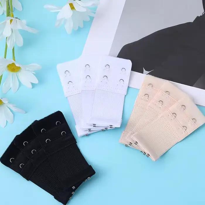 Nouveau 3 pièces 2 crochets Extension de soutien-gorge pour femmes élastique