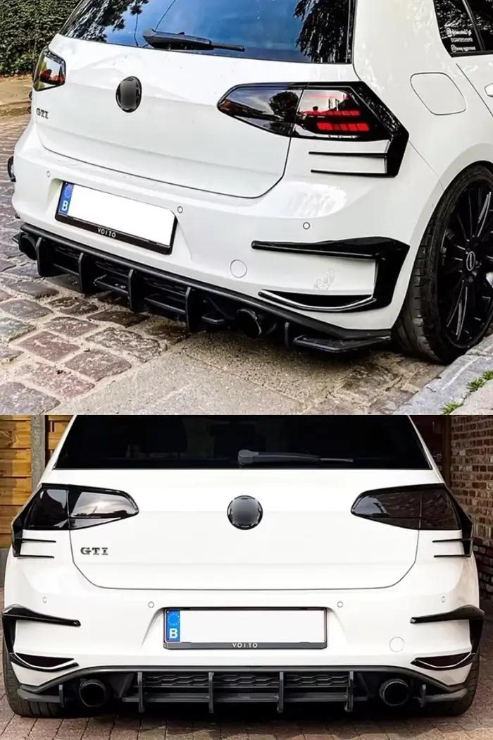 Diffuseur de pare-chocs arrière style Maxton V2 pour Volkswagen Golf 7 MK7 GTI 2014 à 2017, kit carrosserie, accessoires auto, tuning.