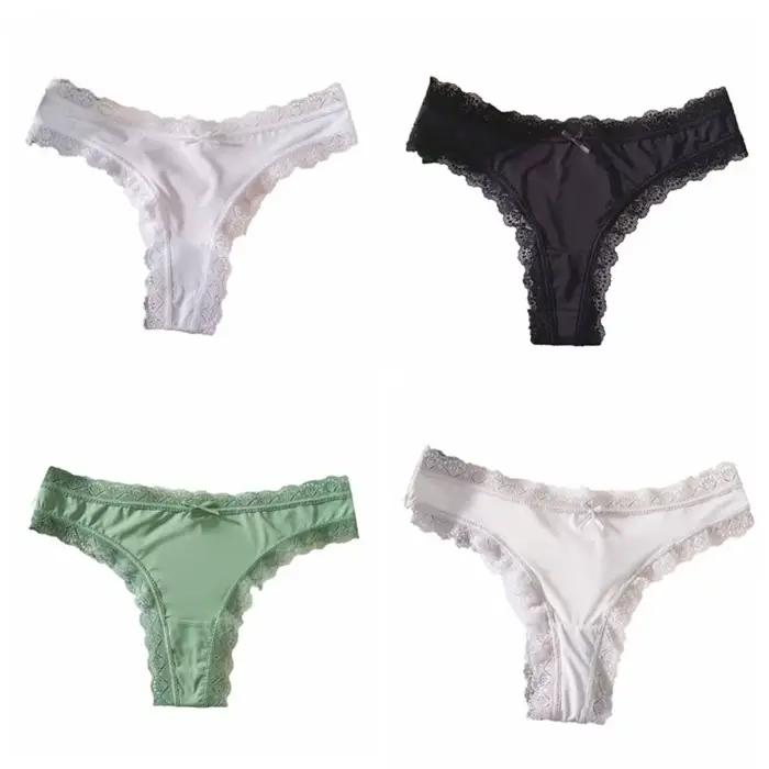 Culotte confortable sans couture en soie glacée