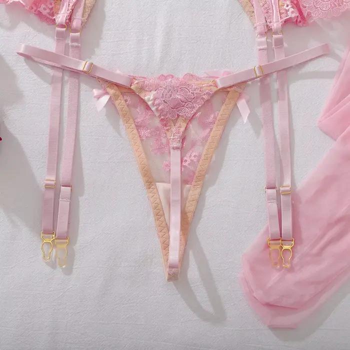 Ensemble de lingerie romantique pour femmes Ellolace