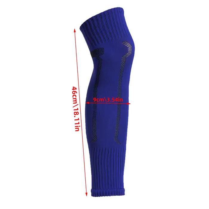 Chaussettes de jambe de Football, genouillères de sport respirantes évacuant la sueur, protection des articulations du genou, housse de chaussettes pour mollets