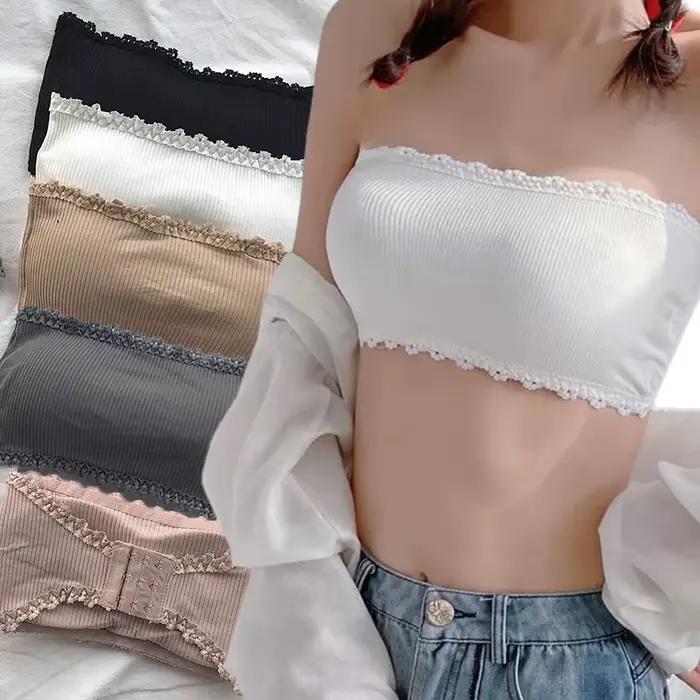 Soutien-gorge sans bretelles en dentelle pour femmes